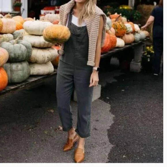 Aerie Crushed Velvet Overalls - Picture 4 of 7